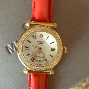 Michele diamond caber watch